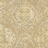 Seabrook Palladium Metallic Gold And Taupe Wallpaper