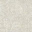 Seabrook Palladium Metallic Gold And Off-White Wallpaper