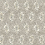 Seabrook Palladium Medallion Metallic Gold And Light Walnut Wallpaper