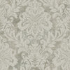 Seabrook Shimmer Damask Gray Wallpaper