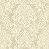 Seabrook Shimmer Damask Buff And Off-White Wallpaper