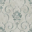 Seabrook Brilliant Damask Pacific Rim And Gray Wallpaper