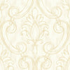 Seabrook Pomerelle Metallic Gold And Off-White Wallpaper