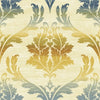 Seabrook Catamount Navy, Off-White, And Gold Wallpaper