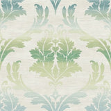 Seabrook Catamount Carolina Blue, Jade, And Off-White Wallpaper