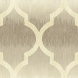 Seabrook Catamount Ogee Greige And Off-White Wallpaper