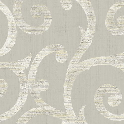 Seabrook Silverton Metallic Gold, Taupe, And Off- White Wallpaper