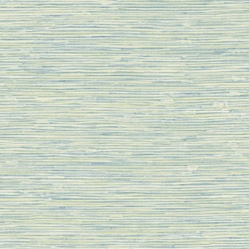 Seabrook Silverton Grass Teal And Metallic Gold Wallpaper