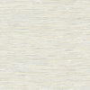 Seabrook Silverton Grass Light Gray, Metallic Gold, And Off-White Wallpaper