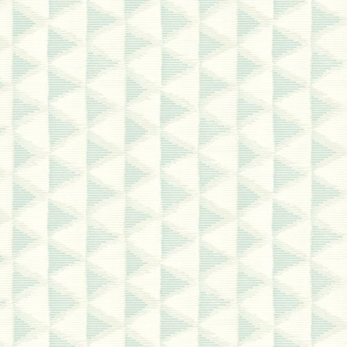 Seabrook Tamarack Geo Light Teal And Off-White Wallpaper
