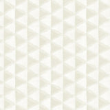 Seabrook Tamarack Geo Metallic Gold And White Wallpaper
