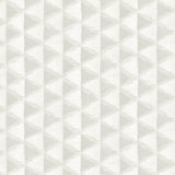 Seabrook Tamarack Geo Light Greige And White Wallpaper