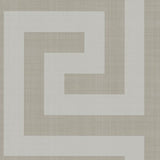 Seabrook Vogue Metallic Silver And Taupe Wallpaper
