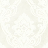 Seabrook Vogue Damask Metallic And Gray Wallpaper