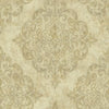 Seabrook Atelier Metallic Gold And Off-White Wallpaper