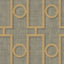 Seabrook Adorn Geo Metallic Gold And Platinum Wallpaper