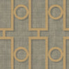 Seabrook Adorn Geo Metallic Gold And Platinum Wallpaper