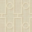 Seabrook Adorn Geo Tan And Off-White Wallpaper