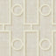 Seabrook Adorn Geo Cream And Off-White Wallpaper