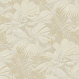 Seabrook Masquerade Metallic Gold And Off-White Wallpaper