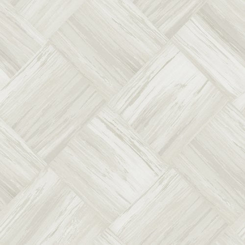 Seabrook Masquerade Weave Off-White Wallpaper