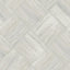 Seabrook Masquerade Weave Greige And Off-White Wallpaper