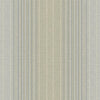 Seabrook Jeannie Stripe Gray, Metallic Gold, And Off-White Wallpaper