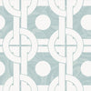 Seabrook Mindy Baby Blue And White Wallpaper