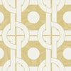Seabrook Mindy Gold And White Wallpaper