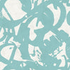 Seabrook Laverne Turquoise And White Wallpaper
