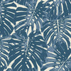 Seabrook Jamaica Prussian Blue And White Wallpaper