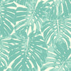 Seabrook Jamaica Teal And White Wallpaper