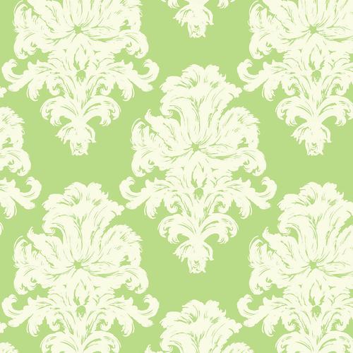 Seabrook Montserrat Olive Green And Off-White Wallpaper