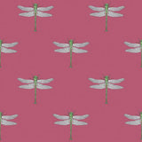 Seabrook Catalina Rose Pink, Green, Metallic Silver, And Black Wallpaper