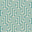 Seabrook Martinique Sea Green And White Wallpaper