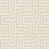 Seabrook Martinique Tan And White Wallpaper