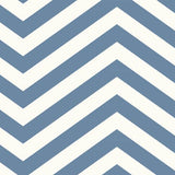 Seabrook Jamaica Chevron Teal And White Wallpaper
