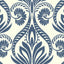 Seabrook Bonaire Navy Blue And White Wallpaper