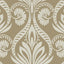 Seabrook Bonaire Metallic Gold And Off-White Wallpaper