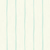 Seabrook Aruba Stripe Turquoise And Off-White Wallpaper