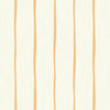 Seabrook Aruba Stripe Rust Orange And Off-White Wallpaper