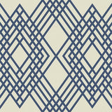 Seabrook Cayman Prussia Blue And Off-White Wallpaper