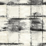 Seabrook Curie Texture Metallic Ivory And Ebony Wallpaper