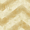 Seabrook Hubble Chevron Metallic Gold And White Wallpaper