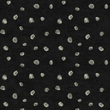 Seabrook Hubble Dots Metallic Ebony And Silver Wallpaper