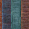 Seabrook Kepler Stripe Wine And Teal Wallpaper