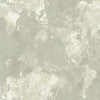 Seabrook Galileo Faux Metallic Silver And Off-White Wallpaper
