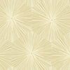 Seabrook Chadwick Starburst Metallic Gold And White Wallpaper