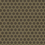 Seabrook Curie Geo Metallic Gold And Espresso Wallpaper