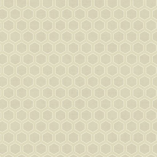 Seabrook Curie Geo Beige And Silver Wallpaper